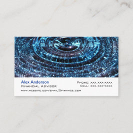 Blaues Wasser-Tropfen Visitenkarte