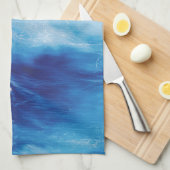 Blaues Wasser-Wellen im Ozean Küchentuch (Viertel Falte)