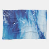 Blaues Wasser-Wellen im Ozean Küchentuch (Horizontal)