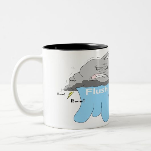 Blaues Wasser Zweifarbige Tasse (Links)