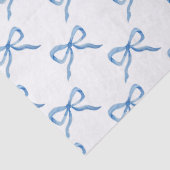 Blaues Wasserfarben-Schleifenmuster Seidenpapier (Detail)