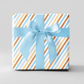 Blaues Wasserfarbengeflecht Geschenkpapier Set