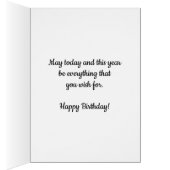 Blaues Wasserfarbenherz 70. Geburtstag (Innen (Rechts))