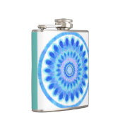 Blaues Wasserrad Flachmann (Rechts)