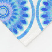 Blaues Wasserrad Fleecedecke (Ecke)