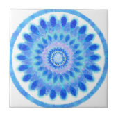 Blaues Wasserrad Fliese (Vorderseite)