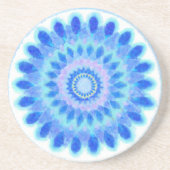 Blaues Wasserrad Getränkeuntersetzer (Vorne)