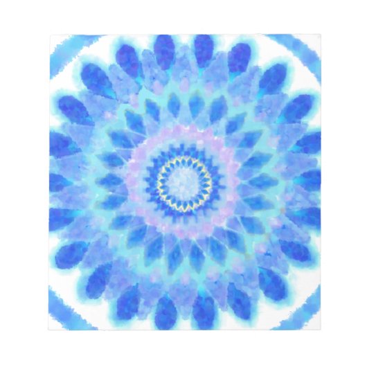 Blaues Wasserrad Notizblock (Vorderseite)