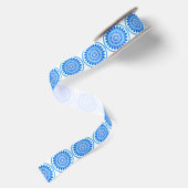 Blaues Wasserrad Satinband (Rückseite)