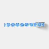 Blaues Wasserrad Satinband (Vorderseite)