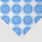 Blaues Wasserrad Seidenpapier (Ausschnitt)