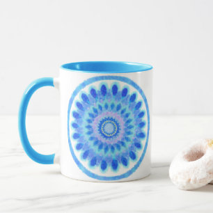 Blaues Wasserrad Tasse