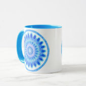 Blaues Wasserrad Tasse (Vorderseite Links)