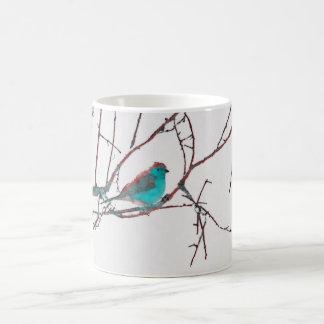 Blaues Waxbill Kaffeetasse