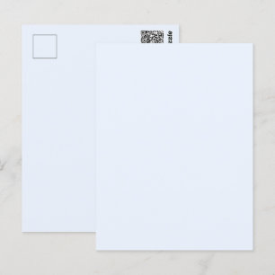 Blaues weiches weißes Pastell einfarbig Postkarte