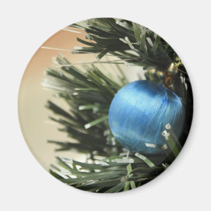 Blaues Weihnachten Magnet