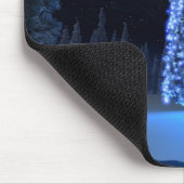 Blaues Weihnachten Mousepad (Ecke)