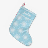 Blaues Weihnachten personifizieren NamensStrumpf Kleiner Weihnachtsstrumpf (Vorderansicht (hängend))