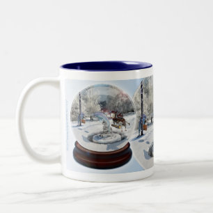 Blaues Weihnachten - Tasse