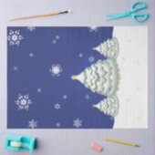 Blaues Weihnachtsbaumgewebe Seidenpapier (Basteln)