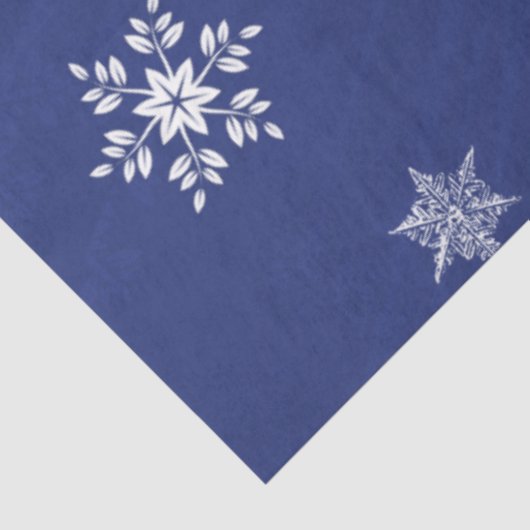 Blaues Weihnachtsbaumgewebe Seidenpapier (Ausschnitt)