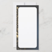 Blaues Weihnachtsmotiv mit goldenem Weihnachtsbaum (Rückseite)