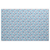 Blaues Weihnachtsmuster mit Schneemännern und Schn Stoff (Yard (91,4 cm))