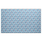 Blaues Weihnachtsmuster mit Schneemännern und Schn Stoff (Yard (91,4 cm))