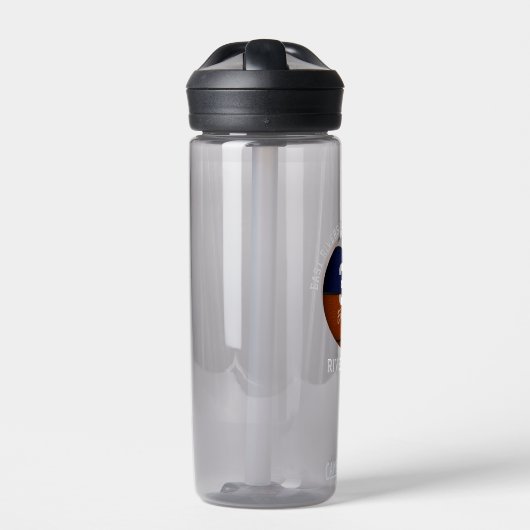 Blaues Weiß Basketball-Team - Mädchen Trinkflasche (Vorderseite)