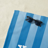 Blaues Weiß für Streifenmuster Strandtuch (Beispiel)