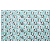 Blaues Weiß Grau - Badger Muster Stoff (Fat Quarter (45,7 x 55,9 cm))