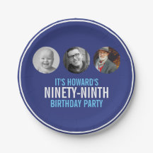 Blaues Weiß, neunundneunzigste Geburtstagsparty 