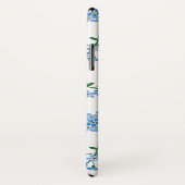 Blaues Weiß vergisst mich nicht Blumenmuster Case-Mate iPhone Hülle (Hinten/Rechts)