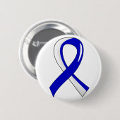 Blaues weißes Band 3 ALS Button (Vorne & Hinten)