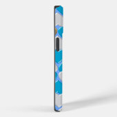 Blaues, weißes bayerisches Muster. Case-Mate iPhone Hülle (Rückseite / Rechts)