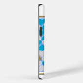 Blaues, weißes bayerisches Muster. Case-Mate iPhone Hülle (Rückseite / Rechts)