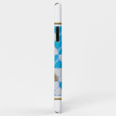 Blaues, weißes bayerisches Muster. Case-Mate iPhone Hülle (Hinten/Rechts)