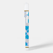 Blaues, weißes bayerisches Muster. Case-Mate iPhone Hülle (Rückseite / Links)