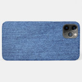Blaues weißes Denim Textur-Bild Case-Mate iPhone Hülle (Rückseite (Horizontal))