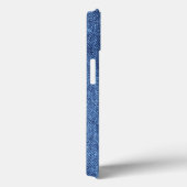 Blaues weißes Denim Textur-Bild Case-Mate iPhone Hülle (Rückseite / Rechts)
