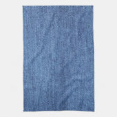 Blaues weißes Denim Textur-Bild Geschirrtuch (Vertikal)