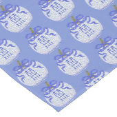 Blaues weißes doppeltes Glück Chinoiserie Pumpkin Kurzer Tischläufer (Ecke)