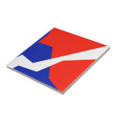 Blaues weißes Element Fliese (Seite)