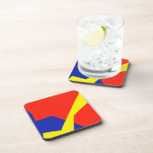 Blaues weißes Element Getränkeuntersetzer (Rechte Seite)