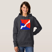 Blaues weißes Element Hoodie (Vorne ganz)