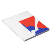 Blaues weißes Element Notizblock (angewinkelt)