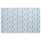 Blaues, weißes, florales Muster Stoff (Fat Quarter (45,7 x 55,9 cm))