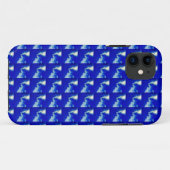 blaues weißes Gehäuse Case-Mate iPhone Hülle (Rückseite (Horizontal))