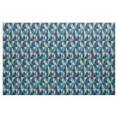 Blaues weißes geometrisches Muster Stoff (Yard (91,4 cm))