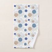 Blaues weißes goldenes Badezimmer Badhandtuch Set (Handtuch)